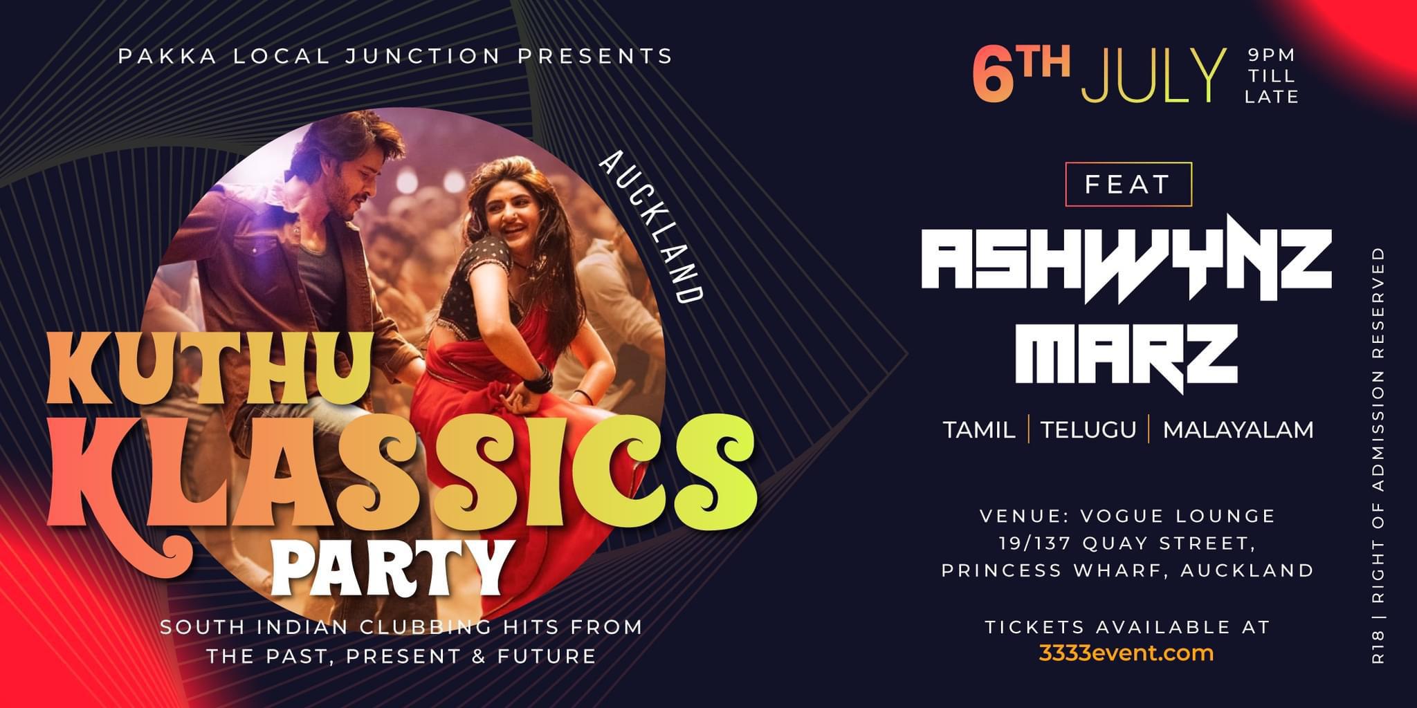 Kuthu Klassics Auckland: South Indian Party