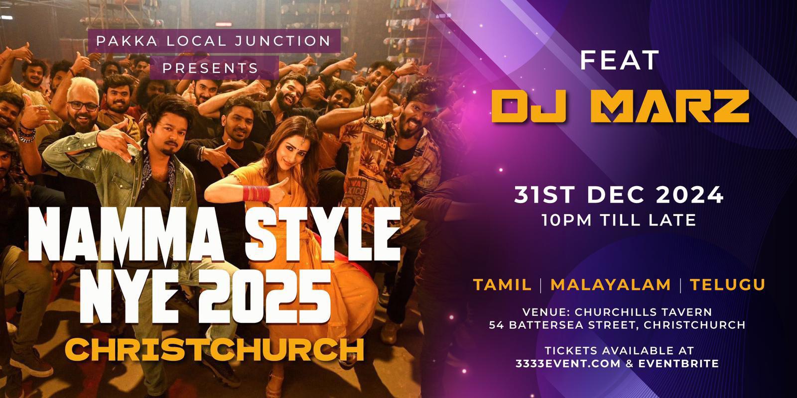 🎉🌟 Get Ready for NZ FIRST Ever South Indian NYE Party - NAMMA STYLE NYE 2025! 🌟🎉